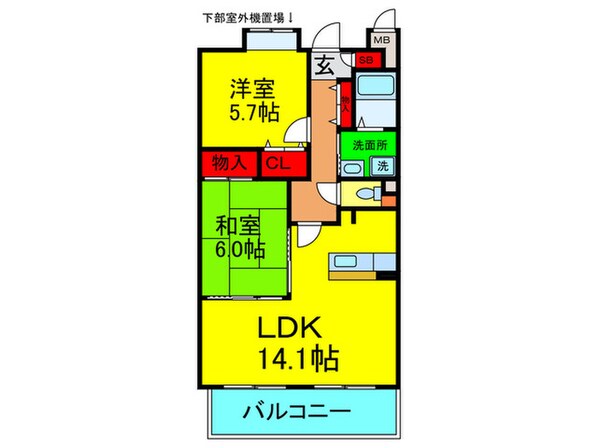 ベレ－ザ香里園の物件間取画像